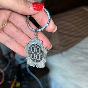 Brand new. Never used. Disney club 33 silver keychain.